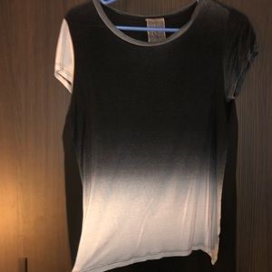 Black and mauve faded top